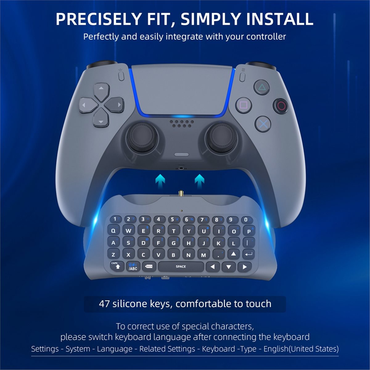 Gaming Accessories For Ps5 - goodidea 3.5mm Gaming Wireless Keyboard 3.0