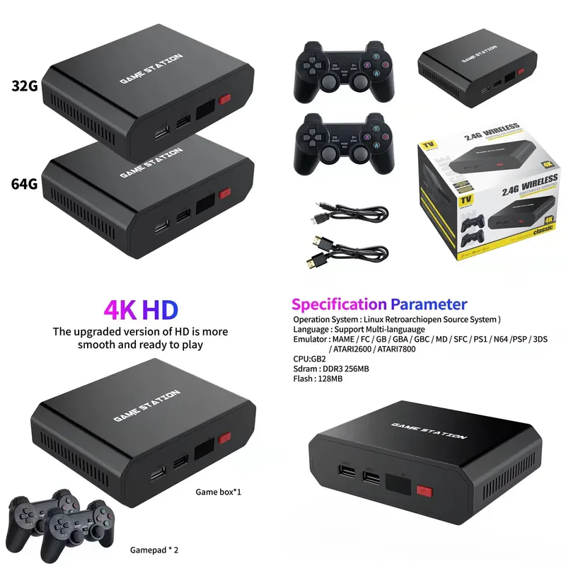 Gaming Accessories Console - M8plus HD Video Game Console Box