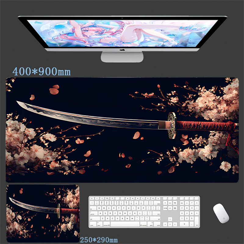 Gaming Accessories Companies - Samurai Warrior Knife Mouse Pad Gamer
