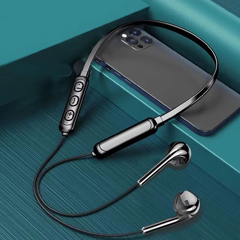 Gaming Accessories Iphone - Neck Hanging Bluetooth Headset HD Microphone