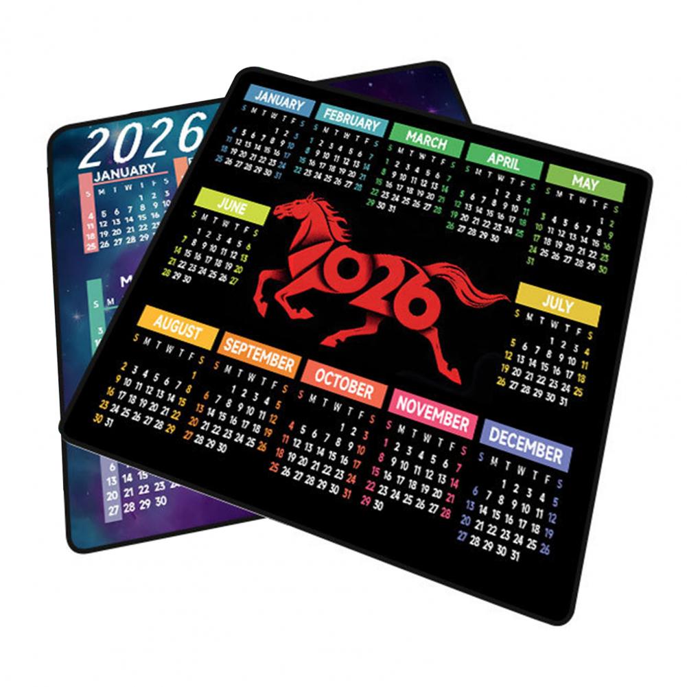 Gaming Accessories For Gaming Laptop - 2026 Calendar Mouse Pad Waterproof Home