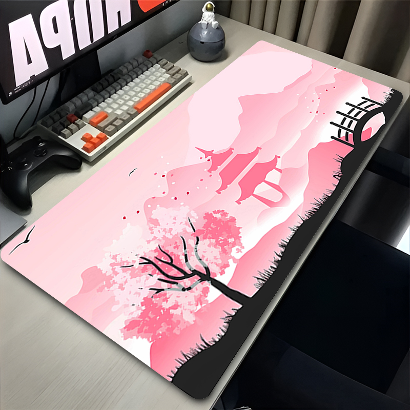 Gaming Accessories Companies - Mousepad Gamer Computer Accessories Sakura Pink