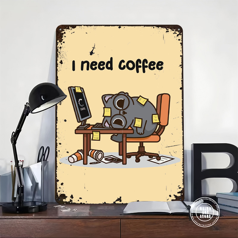 I Need Coffee 3D Texture Metal - đánh giá và giá Gaming Accessories Needed