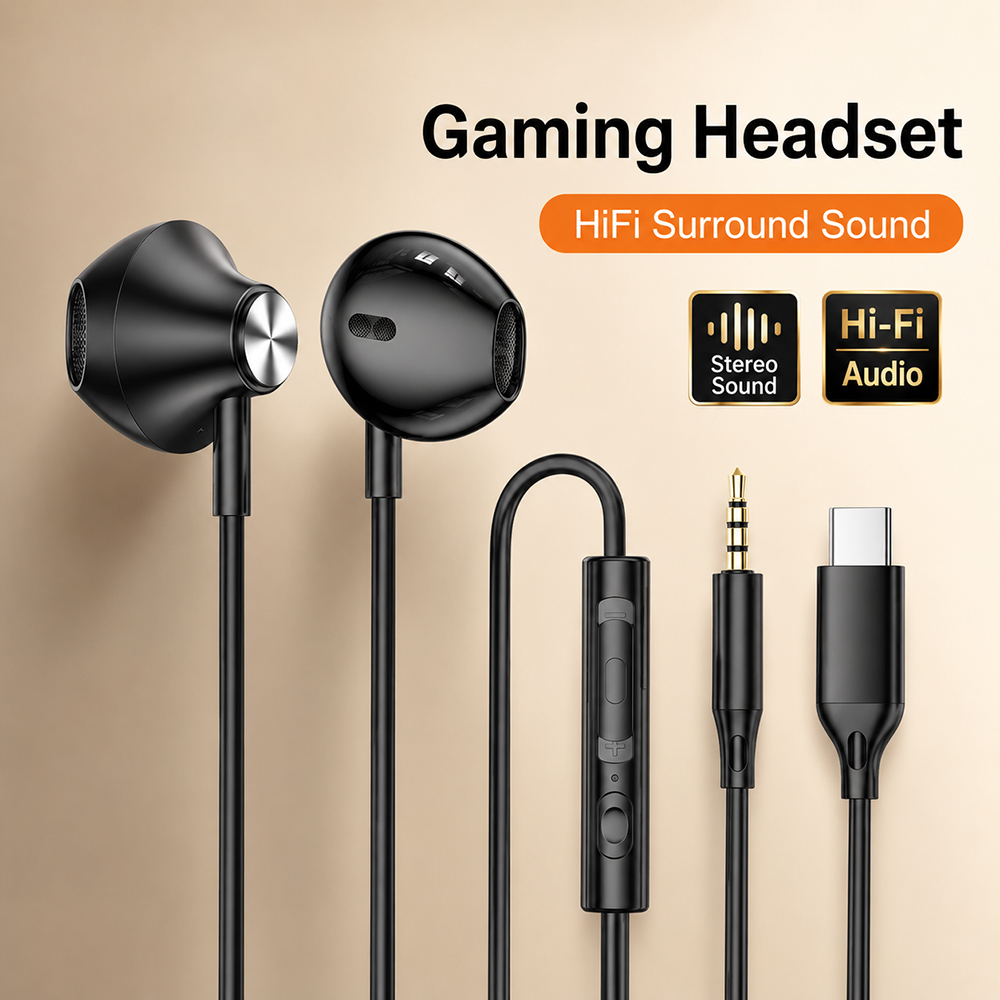 HiFi Surround Headphones Bass  - đánh giá và giá Gaming Accessories Iphone
